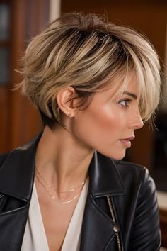 20 Stunning Winter Pixie Haircuts for 2025 - Outfit Ideas, Aespa Styles & Hats for Winter Winter Bob Hair, Pixie Back, 2025 Outfit, Hats For Winter, Haircut Images, Edgy Pixie Cuts, Stylish Short Hair, Edgy Pixie, Short Hair Pixie Cuts