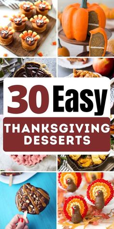 thanksgiving desserts that are easy to make and delicious