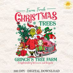 the grinch's tree farm christmas flyer