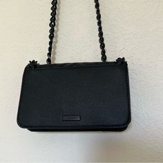 Never Worn - No Tags Excellent Condition Black Pouch Shoulder Bag With Magnetic Closure, Black Magnetic Closure Pouch Shoulder Bag, Black Clutch Shoulder Bag With Magnetic Closure, Black Clutch Bag For Errands, Black Clutch For Errands, Versatile Black Bag With Magnetic Closure, Versatile Black Shoulder Bag With Magnetic Closure, Black Bags With Chain Strap For Everyday Use, Everyday Black Clutch Flap Bag