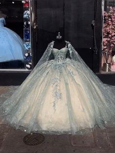 #fairyturquoiuse #quincedress #glitterqincedress Sweet 16 Fairytale Theme Dresses, Sweet Fifteen Dresses, Quince Dresses White Long Sleeve, Luxury Long Sleeve Quinceanera Dresses, Grey Quince Dresses, Winter Wonderland Quince Dress, Quncie Dresses Light Blue, Fairytale Quince