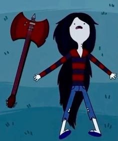 marceline and axe Adventure Time Marceline Pfp, Marceline Haircut, Marceline Makeup, Marceline Sweater, Marceline Aesthetic, Marceline Icon