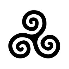 an image of two spirals in the shape of a letter o on a white background