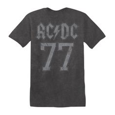 AC/DC World Tour 77 vintage style unisex tee. Perfect for that next Rock concert! PRODUCT DETAILS: Unisex T-Shirt Double Sided Print Pigment Dye Black Made of: 100% Cotton Officially licensed AC/DC apparel Fit: This crew neck shirt is comfortable and lightweight. Care: Machine wash cold with like colors and tumble dry low. Pigment Dyed: this garment has undergone a special process which results in variation of shading and color. These variations are intended and add to the unique characteristics Band Merch T-shirt With Logo For Concert, Alternative Logo Print T-shirt For Concerts, Alternative Concert T-shirt With Logo Print, Alternative Style Concert T-shirt With Logo Print, Retro Concert T-shirt With Logo Print, Retro Logo Print T-shirt For Concert, Unisex Band Logo T-shirt For Concerts, Vintage Concert T-shirt With Text Print, Vintage Text Print T-shirt For Music Festivals