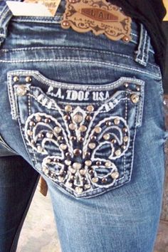 Related image Rodeo Jeans, Cowgirl Clothes, La Idol Jeans, Dont Miss Me, Pant Jeans, Country Things, Rhinestone Jeans