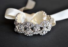 Crystal Bracelet Rhinestone beaded cuff bracelet- bridal, bridesmaid cuff bracelet,bridal bracelet, beaded crystal cuff by BlueSkyHorizons on Etsy https://www.etsy.com/listing/228388723/crystal-bracelet-rhinestone-beaded-cuff Bride Bracelet, Wedding Cuff, Beaded Cuff Bracelet, Wedding Jewelry Bracelets, Bridesmaid Bracelet, Beaded Cuff, Bridal Bracelet, Bracelet Beaded, Rhinestone Bead