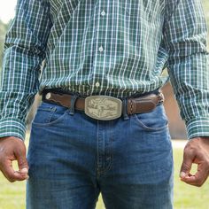 What better way to show your love for the South? Our buckles bring a subtle mix of Western and Southern. Stainless Steel with a quality look and weight will have you ready to go out on the town. Material: Stainless SteelSizes: 4" Wide Classic Concho Belt Buckles For Rodeo, Classic Antique Belt Buckles For Ranch, Classic Belt Buckles For Western-themed Events, Adjustable Belt Buckles For Western-themed Events, Classic Belt Buckles For Western-themed Events With Belt, Casual Adjustable Belt With Antique Buckle, Out On The Town, Ready To Go, Belt Buckle