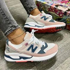 Colorful Sneakers Women, Colorful Sneakers, Trendy Shoes Sneakers, Pretty Shoes Sneakers, New Balance Sneakers, Balance Shoes, New Balance Shoes, Crazy Shoes, Shoe Obsession