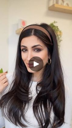 110K views · 9.3K reactions | Headband Hack😍✨ 

#hair #hairhack #hairtutorial #fyp #hairtrends #hairstyle | Maria Aiello