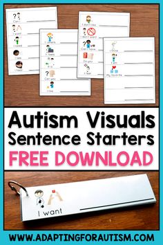 Learning Theories, Asd Classroom, Life Skills Classroom, Printable School, Special Education Activities, Sentence Starters, Learning Support, Visual Aid