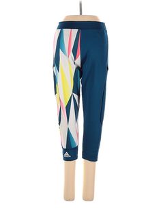 Adidas Active Pants Size: Small Blue Activewear - used. 100% POLYESTER, Capri, Print, Low Rise | Adidas Active Pants - Low Rise: Blue Activewear - Size Small Cheap Blue Adidas Activewear, Blue Activewear, Active Wear For Women, Low Rise, Capri, Active Wear, Women Handbags, Adidas, Handbags