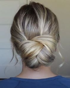 Easy Updo, Easy Updo Hairstyles, Hair Upstyles, Easy Hair Updos, Up Dos For Medium Hair, Peinados Recogidos, Trendy Hairstyle, Bun Hairstyle, Long Hair Updo