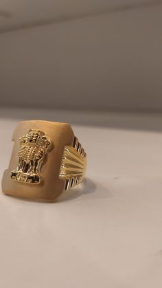 Anguthi Design Gold Man, Men Gold Ring Design Indian, Gold Rings For Men Unique, Om Rings For Men In Gold, Men's Rings Gold Indian, Half Balaji Gold Rings For Men, Balaji Gold Rings For Men, Mens Gold Rings Indian God, Lord Krishna Gold Rings For Men