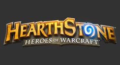 the logo for hearth stone hero of warcraft