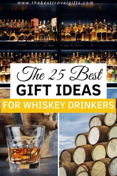 The 25 best gift ideas for whiskey drinkers with three photos of whiskey Whiskey Auction Basket Ideas, Whisky Gift Basket, Whisky Gifts For Men, Whiskey Basket Gift For Men