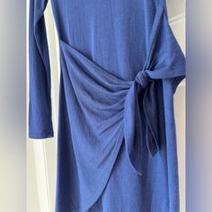 Navy Blue Long Sleeve Mini Dress With Faux Wrap Across The Front. New With Tags, Never Worn. Blue Midi Dress For Fall, Blue Long Sleeve Mini Dress, Navy Blue Long Sleeve, Wrap Mini Dress, Altard State, Altar'd State, Mini Wrap Dress, Blue Long Sleeve, Long Sleeve Mini