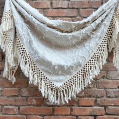 I am in China, it will need around 15-30 days on shipment.Please consider the time before placing order. Boho bridal shawl made by linen&cotton fabric and vintage cotton fringe. Traditional triangle shape. Perfect for photography, wedding and so on. S size: Length: 67'' (170cm) Width: 33'' (83cm) (without fringes) L size: Length: 75'' (190cm) Width: 37'' (94cm) (without fringes) Care: Gentle hand wash in cold water recommended. Pumpkin Wedding Decorations, Vintage Shawl, Linen Shawl, Bridesmaid Shawl, Boho Shawl, Cotton Shawl, Evening Shawls, Vintage Shawls, Fringe Shawl