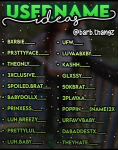 a poster with the names of usf name and other words on it in green