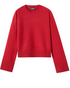 The Louise Pullover in Crimson is a boxy cut sweater that effortlessly combines style and comfort. Featuring a small bell sleeve and a rounded crew neck, this vibrant crimson red pullover adds a bold statement to any outfit. Made from 100% cashmere, it provides a soft and luxurious feel. Perfect for both casual and semi-formal occasions, the Louise Pullover is a versatile addition to your wardrobe. Hand wash cold, lay flat to dry, or opt for dry cleaning. Cotton Citizen, Cami Nyc, Red Pullover, Dressy Pants, Crimson Red, Womens Cashmere, Dress Boutique, Short Dresses Casual, Cotton Hoodie