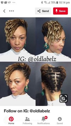 Neck Length Loc Styles For Women, Medium Length Dreadlock Styles For Women, Shaved Locs Styles, Short Loc Styles For Women Updo, Loc Updo Styles Short, Updo Locs Hairstyles For Women