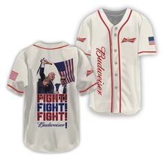 Trump's Budweiser Fight Baseball Jersey, Budweiser Diamond jersey, fight fight fight baseball jersey, beer baseball jersey, men's baseball jersey, men's diamond jersey, baseball jersey, Custom Baseball Jersey, Cool baseball jersey, donal trump baseball jerseys, make american great again Jersey Baseball, Custom Baseball Jersey, School Team, Baseball Team, Baseball Jersey, Baseball Jerseys, Jersey Shirt, Moisture Wicking Fabric, Sublimation Printing