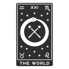 Tarot card the world cut out PNG Design Tarot Art, Shirt Maker, Gradient Color, Transparent Png