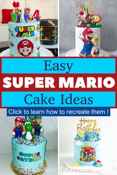 easy super mario cake ideas to learn how to create them