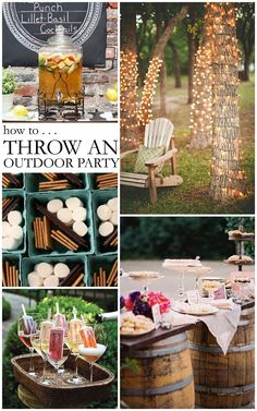 an outdoor party is featured on the instagram