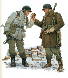 Army Drawing, Germany Ww2, German Soldiers Ww2, German Uniforms, Us Soldiers, Army Uniform