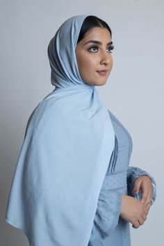 Our everyday hijabs are slightly textured, made from light weight chiffon fabric. Measurements: 180 cm x 70 cm (70 in x 27 in) Blue Modest Khimar For Eid, Elegant Blue Hijab For Eid, Solid Color Chiffon Hijab In Modest Style, Solid Chiffon Hijab Modest Style, Modest Solid Color Chiffon Hijab, Chiffon Hijab, Chiffon Fabric, Lei, Baby Blue