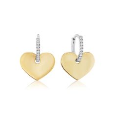 Heart Drop Diamond Earrings – AH LLC Elegant White Gold Huggie Heart Earrings, White Gold Huggie Heart Earrings For Anniversary, White Gold Heart Huggie Earrings For Anniversary, Drop Diamond Earrings, Convertible Jewelry, Diamond Huggies, Platinum Earrings, Hair Pulling, Anything Goes