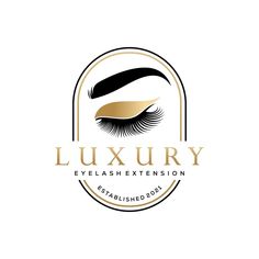 the logo for luxury eyelashes extension