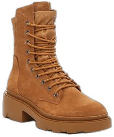 Rugged Suede Lace-up Boots For Fall, Brown Suede Lace-up Combat Boots, Waterproof Suede Boots With Suede Lining, Fall Suede High-top Work Boots, Suede Ankle Boots With Lug Sole, Suede Waterproof Ankle Boots With Lug Sole, Fall Suede Waterproof Boots With Reinforced Heel, High-top Suede Lace-up Boots With Reinforced Heel, Brown Suede High-top Combat Boots