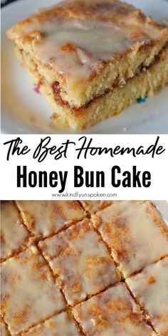 the best homemade honey bun cake recipe is easy to make and tastes just as good as it looks