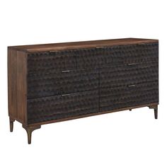 Vallarta Two Tone Bedroom Collection Two Tone Dresser, Brown Dresser, Star Furniture, Iron Accents, Wood Dresser, Bedroom Furniture Dresser, Double Dresser, Carved Designs, Circular Pattern