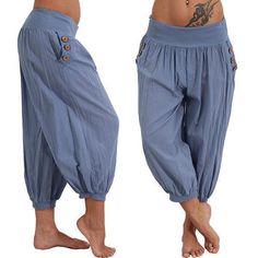 FEATURES

This ultra soft loose harem pants is made with high-quality material of spandex
Very stretchy - which will let you feel comfortable
Occasions: Sports, Dance, Belly Dance, Yoga, Pilates, Training, Jogging and other casual occasions
Elastic soft waistband

SIZE CHART Fat Pants, Casual Summer Pants, Low Waist Jeans, Cotton Linen Pants, Loose Trousers, Jumpsuits And Romper, Plus Size Pants, Brown Eyes, Casual Fits