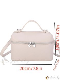 Bird in Bag - Womens New Fashion Trendy Square Bag Trendy Travel Satchel Cosmetic Bag, Tote Box Bag With Zipper Closure For Shopping, Trendy Rectangular Box Bag With Zipper, Trendy Rectangular Box Bag With Zipper Closure, Rectangular Bucket Bag With Zipper For Shopping, Trendy Tote Box Bag With Zipper Closure, Trendy Box Bag With Zipper For Everyday Use, Trendy Crossbody Cosmetic Bag With Removable Pouch, Trendy Crossbody Box Bag With Zipper Closure