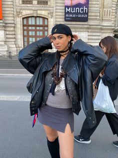 Fun Fits, Uni Outfits, Ootd Inspo, Insta Pics, Autumn 2023, Winter Fits, Fashion Icon, Biker Jacket, Fitness Inspo