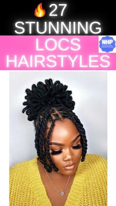 See dreadlock styles, hair care hacks, products and nightwear for loc styles. All of these hairstyles are head-turners, you will look... Dreaded Hairstyles For Women Dreadlocks, Long Dreadlock Styles For Women Wedding, Medium Length Dread Styles For Women, Women Lock Styles, Locks Styling For Women, Style For Short Dreadlocks, Wedding Style Locs, Medium Length Locs Hairstyles, Women Long Loc Styles