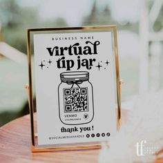 Virtual Tip Jar Sign Canva Template | Dani - Trendy Fox Studio Tips Appreciated Sign, Virtual Tip Jar Sign, Venmo Tip Sign, Flowershop Ideas, Virtual Tip Jar, Salons Cottage, Esthetician Life, Hairstylist Marketing, Massage School