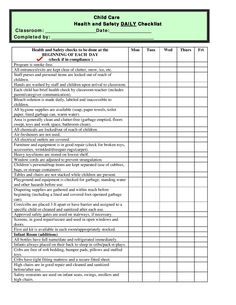 an employee's checklist is shown in the form of a spreadsheet