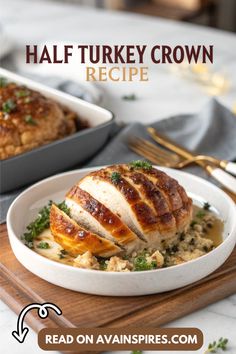 slices of turkey breast with maple glaze Half Turkey Breast Recipe, Turkey Crown Recipe, Easy Winter Dinner Recipes, Easy Winter Dinner, Juiciest Turkey, Thanksgiving Turkey Recipes, Easy Delicious Dinners, Leftover Chicken Recipes, Turkey Breast Recipe