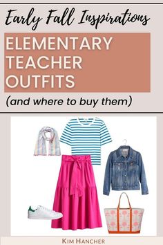 This posts provides casual, trendy, and modern teacher fall outfit ideas for the upcoming school year! From the different kinds of clothes teachers should wear to where to shop, find cute teacher outfit ideas and casual Friday looks as well as how to execute outfit ideas early fall! Stylish and cute outfits for elementary, middle school and high school teachers. Teacher Outfits High School