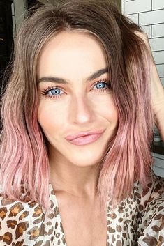 Fairy Kitten, Celebrity Haircuts, Pink Hair Dye, Julianne Hough, Hair Color Pink, Rose Gold Hair, Pastel Hair, Hair Envy, Hair Color Trends