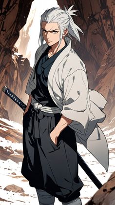 Soul Splitter Jjk, Stoic Character Design, Dragon Ball Oc Male Human, Ninja Character Art Male, Anime Warrior Men, Samurai Oc Male, Jujutsu Sorcerer Oc, Samurai Anime Character, Swordsman Oc