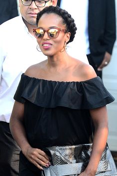 Sleek Braid, Halo Braids, Braided Crown Hairstyles, Side Braid Hairstyles, Pelo Afro, Kerry Washington, Crown Braid, Natural Hair Updo, Crown Hairstyles