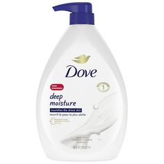 Transform your skin with Dove Deep Moisture Body Wash. This nourishing body wash, with 24hr Renewing MicroMoisture, gently cleanses and deeply moisturizes the skin, leaving it renewed and healthy-looking for 24 hours. From the #1 dermatologist recommended body wash brand, this nourishing body wash has a luxurious lather you'll love to use in the shower after a long day. Dove Deep Moisture Body Wash has been developed with millions of MicroMoisture droplets and plant-based moisturizers, creating Dove Deep Moisture, Dry Skin Body Wash, Foaming Body Wash, Dove Beauty, Dove Body Wash, Bathroom Stuff, Skin Cleanser, Skin Dryness, Body Oils