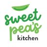 the logo for sweet pea's kitchen, which is located in an area that has been