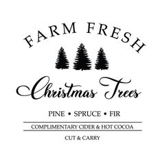 the farm fresh christmas trees logo