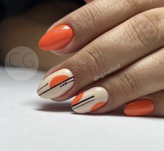 Cute Coral Nails, Orange And Black Nails, Coral Nail Art, Nails Toes, Quick Nail, Art Deco Nails